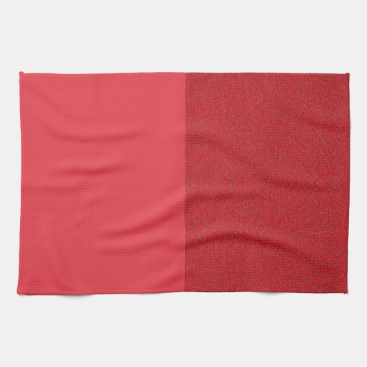 Serviette de cuisine rouge tomate à double écran - (Horizontal)
