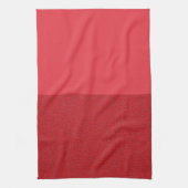 Serviette de cuisine rouge tomate à double texture (Vertical)