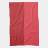 Serviette de cuisine rouge tomate à double texture (Vertical)