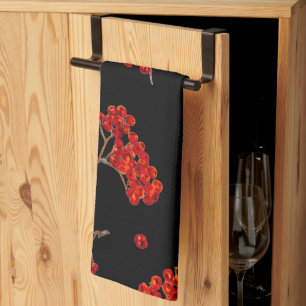 Serviette de cuisine Rowan Berry Noir