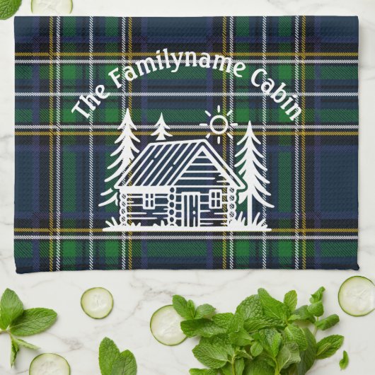 Serviette de cuisine Rustique Cabine (Plié)