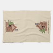 Serviette de cuisine rustique de cabine de rondin (Horizontal)