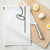 Serviette de cuisine Sad Stickman (Quart Plié)