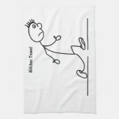 Serviette de cuisine Sad Stickman (Vertical)
