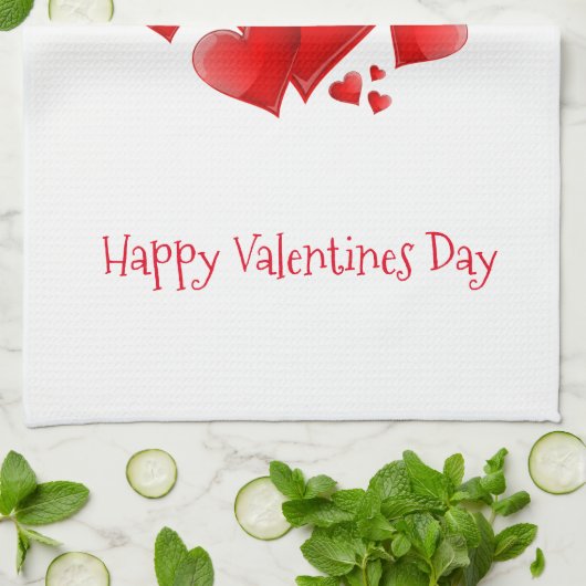 Serviette de cuisine Saint-Valentin (Plié)