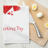 Serviette de cuisine Saint-Valentin (Quart Plié)