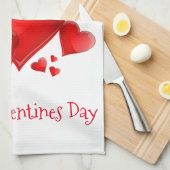 Serviette de cuisine Saint Valentin (Quart Plié)