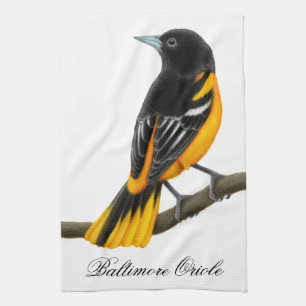 Serviette de cuisine sauvage d'oiseau de Baltimore