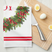 Serviette de cuisine - Serre-Berry de Noël (Quart Plié)