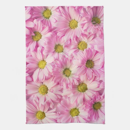 Serviette de cuisine - Serviettes Gerbera roses (Vertical)