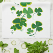 Serviette de cuisine shamrock (Plié)