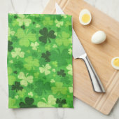 Serviette de cuisine Shamrock de la Saint-Patrick (Quart Plié)