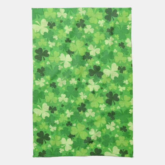 Serviette de cuisine Shamrock de la Saint-Patrick (Vertical)