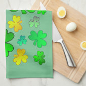 Serviette de cuisine Shamrock St. Patrick's Day (Quart Plié)
