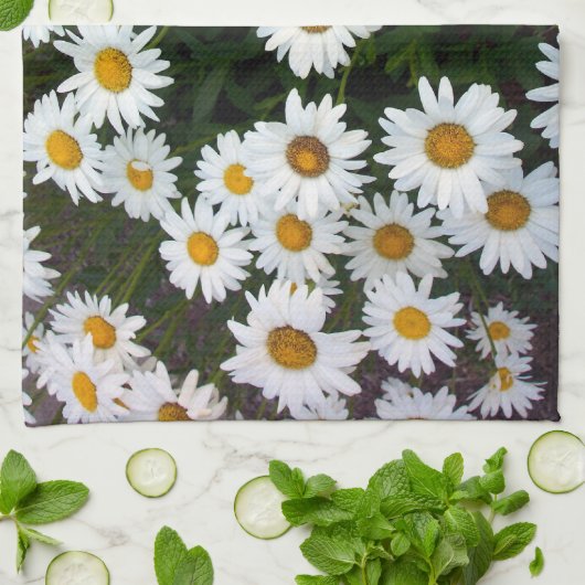 Serviette de cuisine Shasta Daisy (Plié)