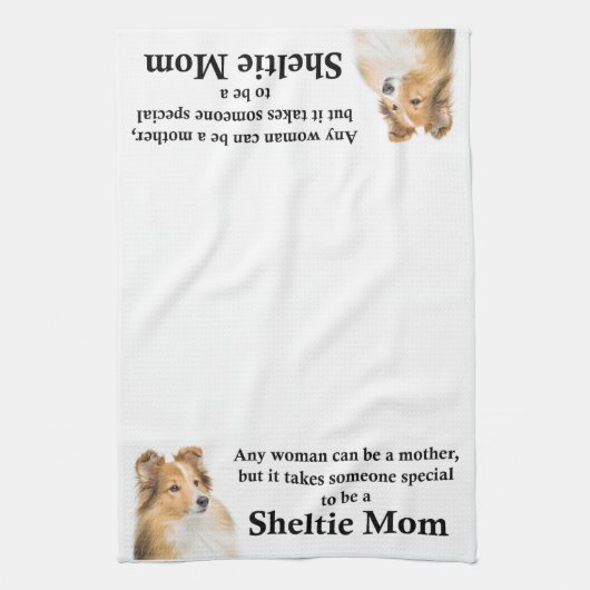 Serviette de cuisine Sheltie Mom (Vertical)