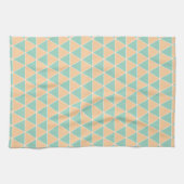 Serviette de cuisine simple motif tringle sarcelle (Horizontal)