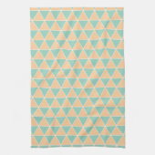 Serviette de cuisine simple motif tringle sarcelle (Vertical)