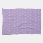 Serviette de cuisine simple motif tringle violet c (Horizontal)