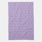 Serviette de cuisine simple motif tringle violet c (Vertical)