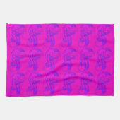 serviette de cuisine sirène rose (Horizontal)