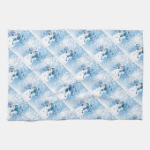 Serviette de cuisine/Snowman (Horizontal)