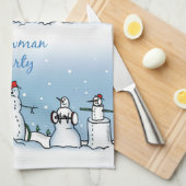 Serviette de cuisine Snowman (Quart Plié)