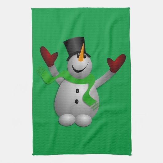 Serviette de cuisine Snowman (Vertical)