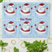 Serviette de cuisine Snowman Père Noël (Plié)