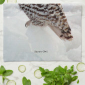 Serviette de cuisine Snowy Owl (Plié)