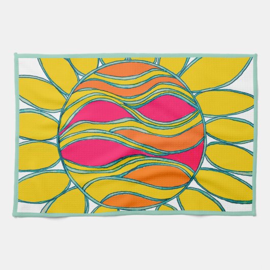 SERVIETTE DE CUISINE "SOLEIL TROPICAL" (Horizontal)