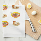 Serviette de cuisine soupe (Quart Plié)