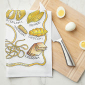 Serviette de cuisine Spaghetti (Quart Plié)