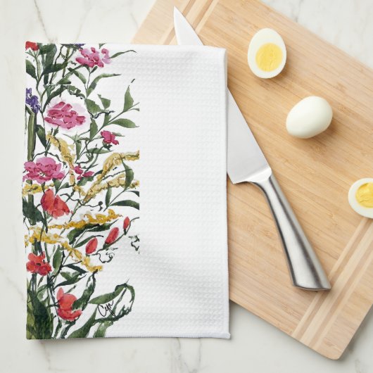 Serviette de cuisine Spring Florals (Quart Plié)