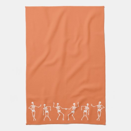 Serviette de cuisine squelettique de danse (Vertical)