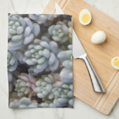 Serviette de cuisine succulente (Quart Plié)