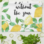 Serviette de cuisine sucrée et acide citron (Plié)