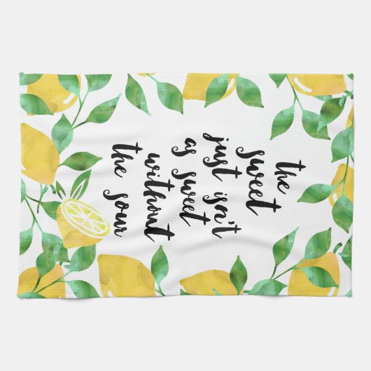 Serviette de cuisine sucrée et acide citron (Horizontal)