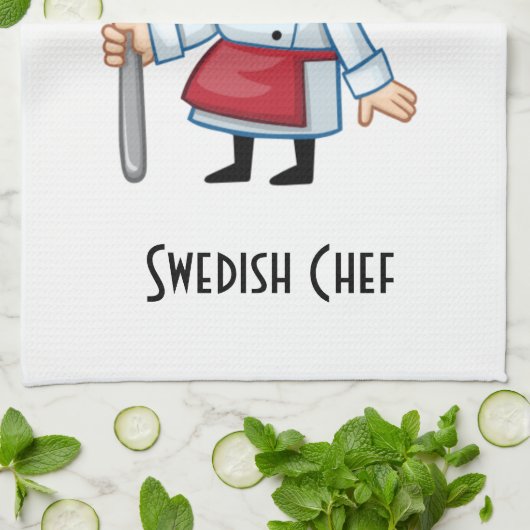 Serviette de cuisine suédoise de chef (Plié)