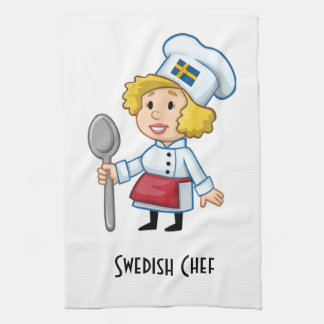 Serviette de cuisine suédoise de chef