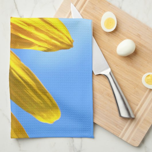 Serviette de cuisine Sunflower Blue Sky (Quart Plié)