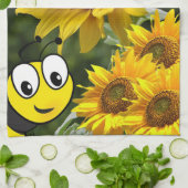Serviette de cuisine Sunflower Bumblebee (Plié)