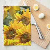Serviette de cuisine Sunflower Bumblebee (Quart Plié)