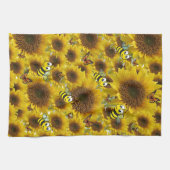 Serviette de cuisine Sunflower Bumblebee (Horizontal)