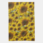 Serviette de cuisine Sunflower Bumblebee (Vertical)