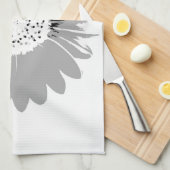 Serviette de cuisine Sunflower BW (Quart Plié)