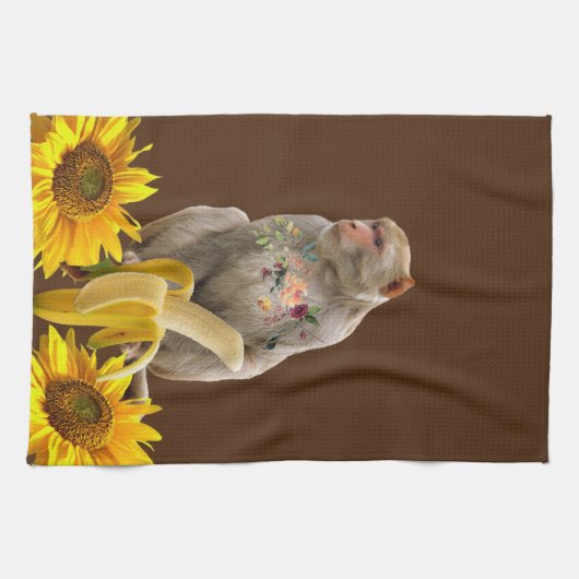 Serviette de cuisine Sunflower Monkey (Horizontal)