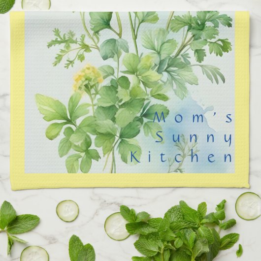 Serviette de cuisine Sunny Herbs (Plié)