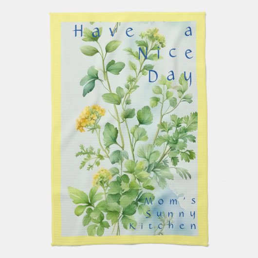 Serviette de cuisine Sunny Herbs (Vertical)