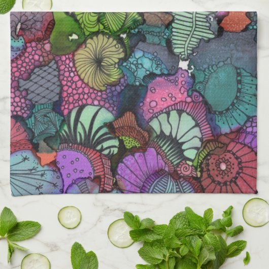 Serviette de cuisine Super Doodle (Plié)